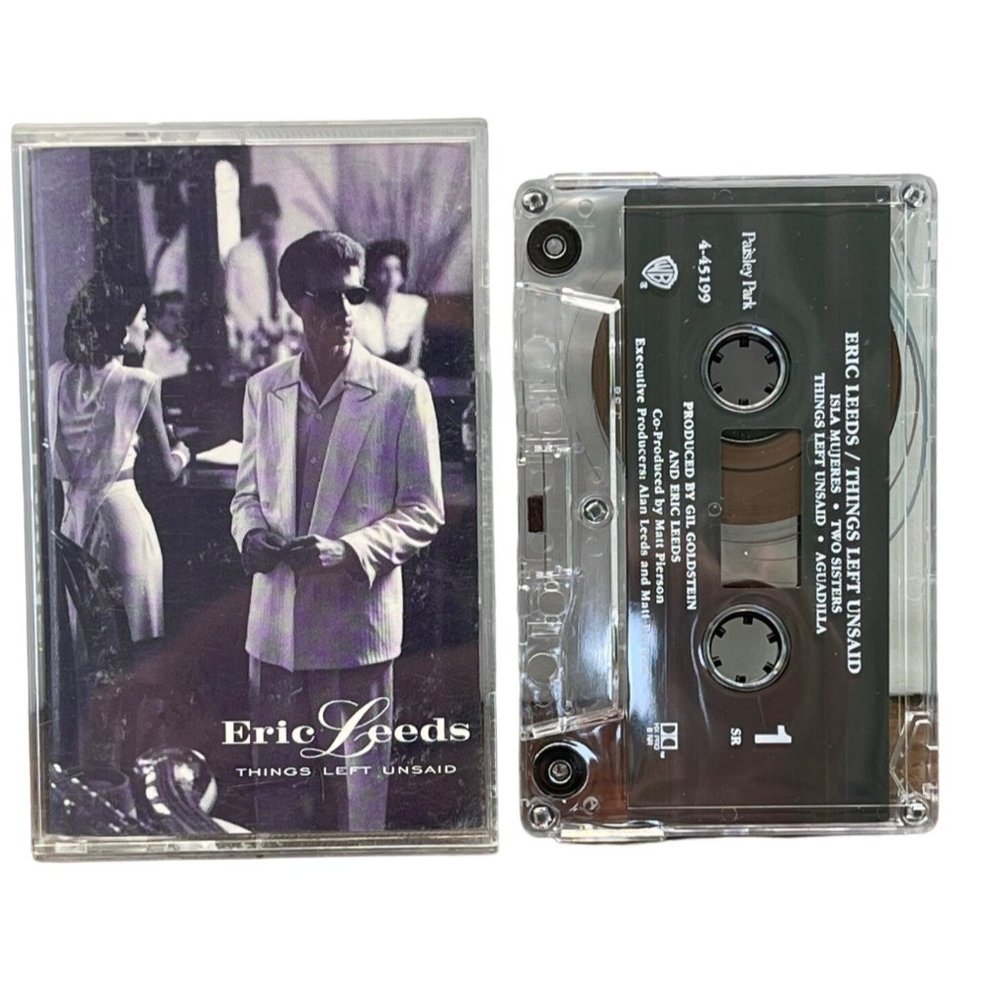 Eric Leeds Things Left Unsaid Cassette Tape Smooth Jazz 1993 Paisley Park